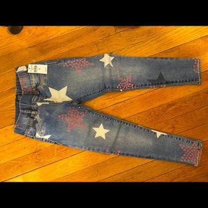 NWT Gap Girls slim jeans with stars Sz 6